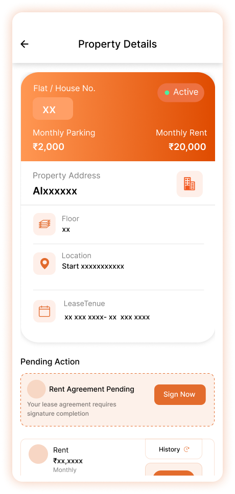 Tenant App Property Details